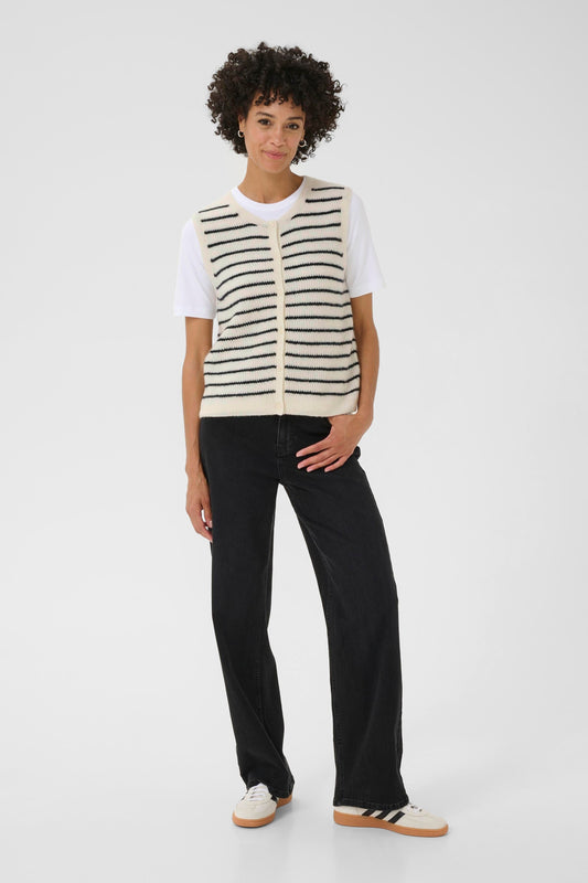 Pimira Vest | Eggnog/Navy Stripe Vest Part Two