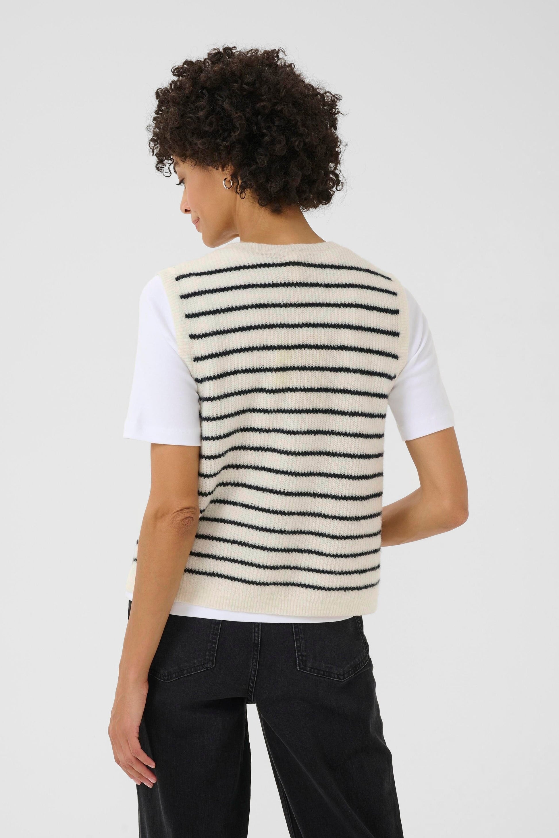 Pimira Vest | Eggnog/Navy Stripe Vest Part Two