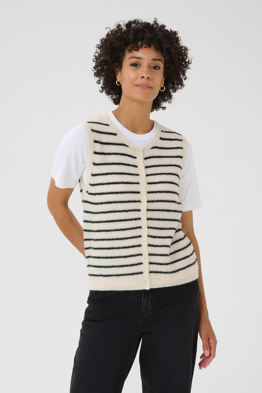 Pimira Vest | Eggnog/Navy Stripe Vest Part Two