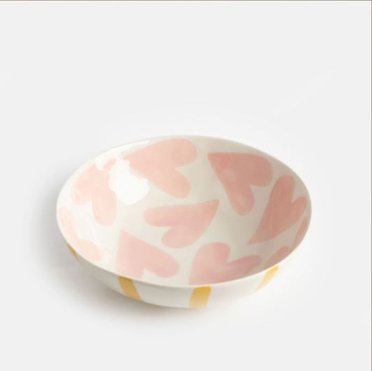 Pink Heart Bowl Bowl Caroline Gardner