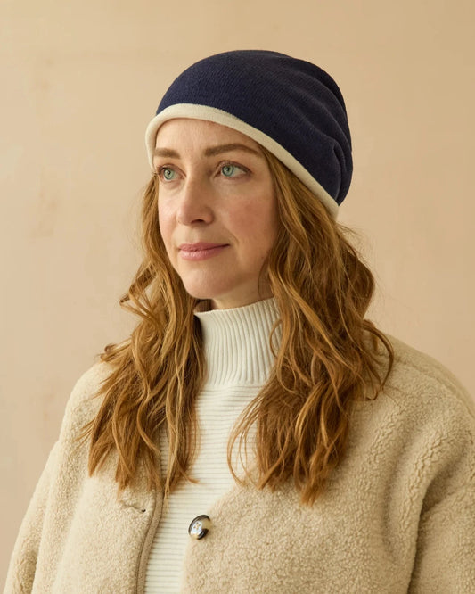 Pixie Hat | Navy/Cream Hats Chalk