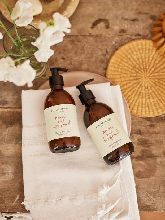 Plum & Ashby Hand and Body Lotion | Neroli & Bergamot Hand Wash Plum & Ashby