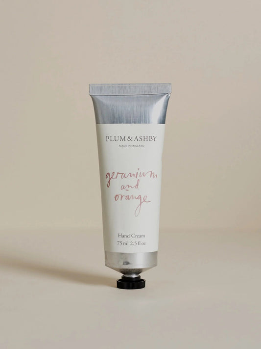 Plum & Ashby Hand Cream | Geranium & Orange Hand Lotion Plum & Ashby