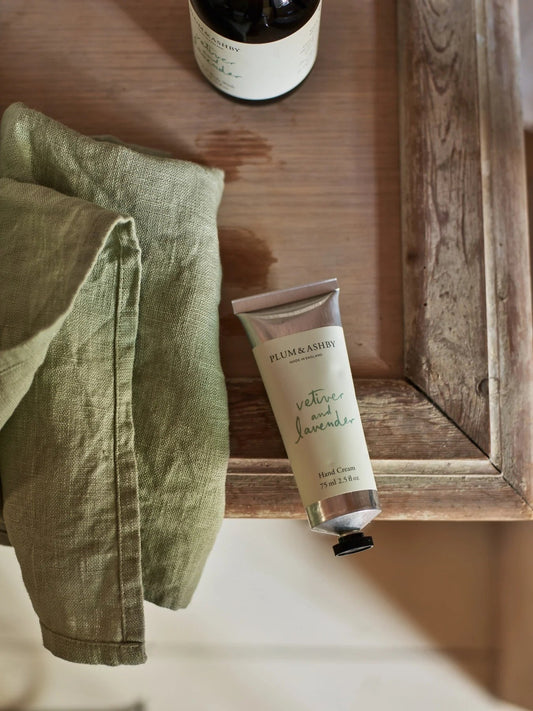 Plum & Ashby Hand Cream | Vetiver and Lavender Hand Lotion Plum & Ashby