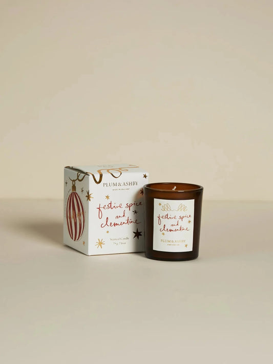 Plum & Ashby Votive | Festive Spice & Clementine Candle Plum & Ashby