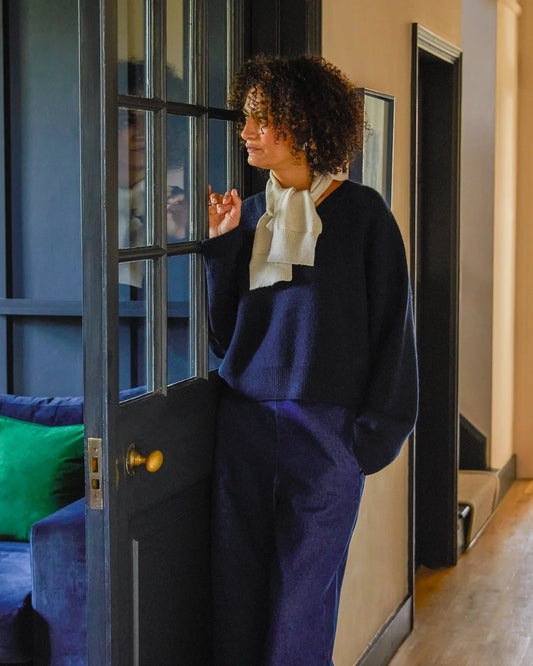 Quinn Scarf | Cream Scarves Chalk