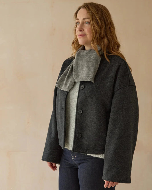 Quinn Scarf | Grey Scarves Chalk