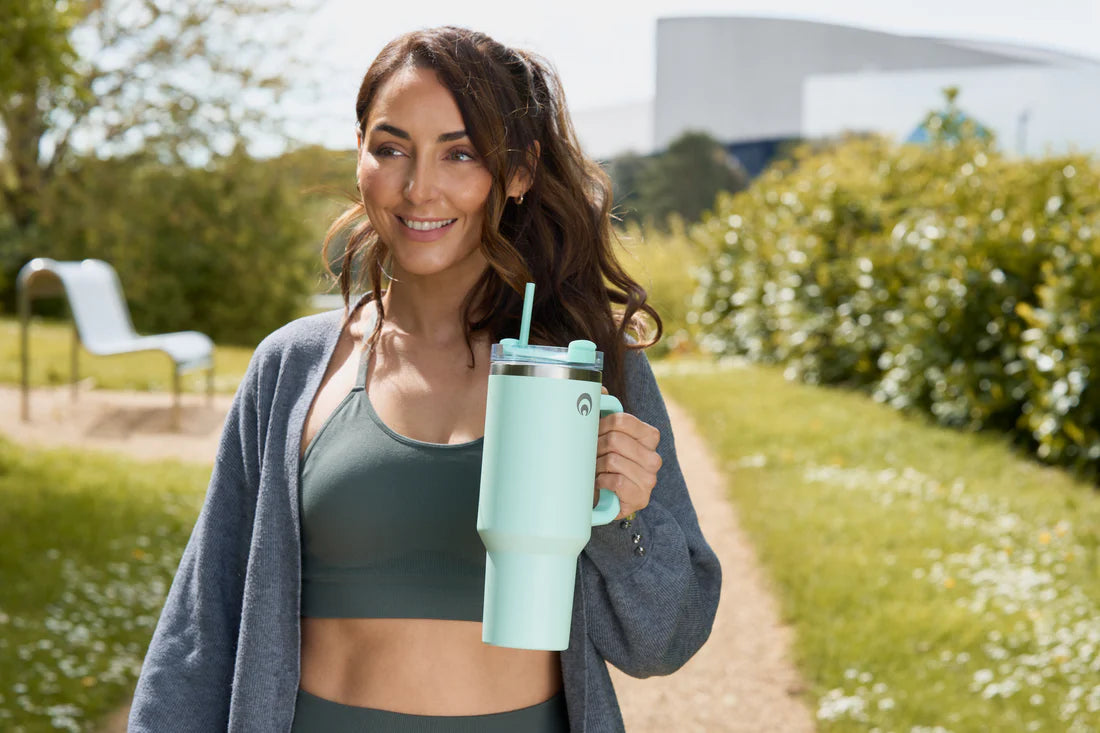 Restore Roomy Stainless Steel Hydration Mug XL | Mint Water Bottle Goodeehoo