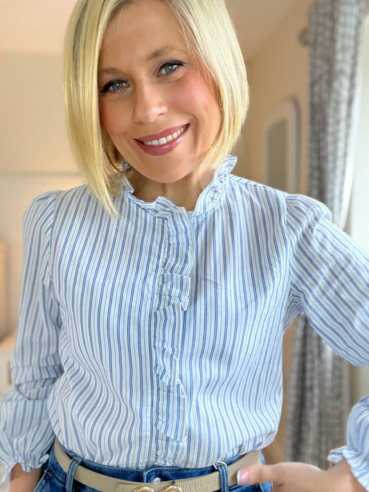 Reva Blouse | Blue Blouse Parisienne Collection