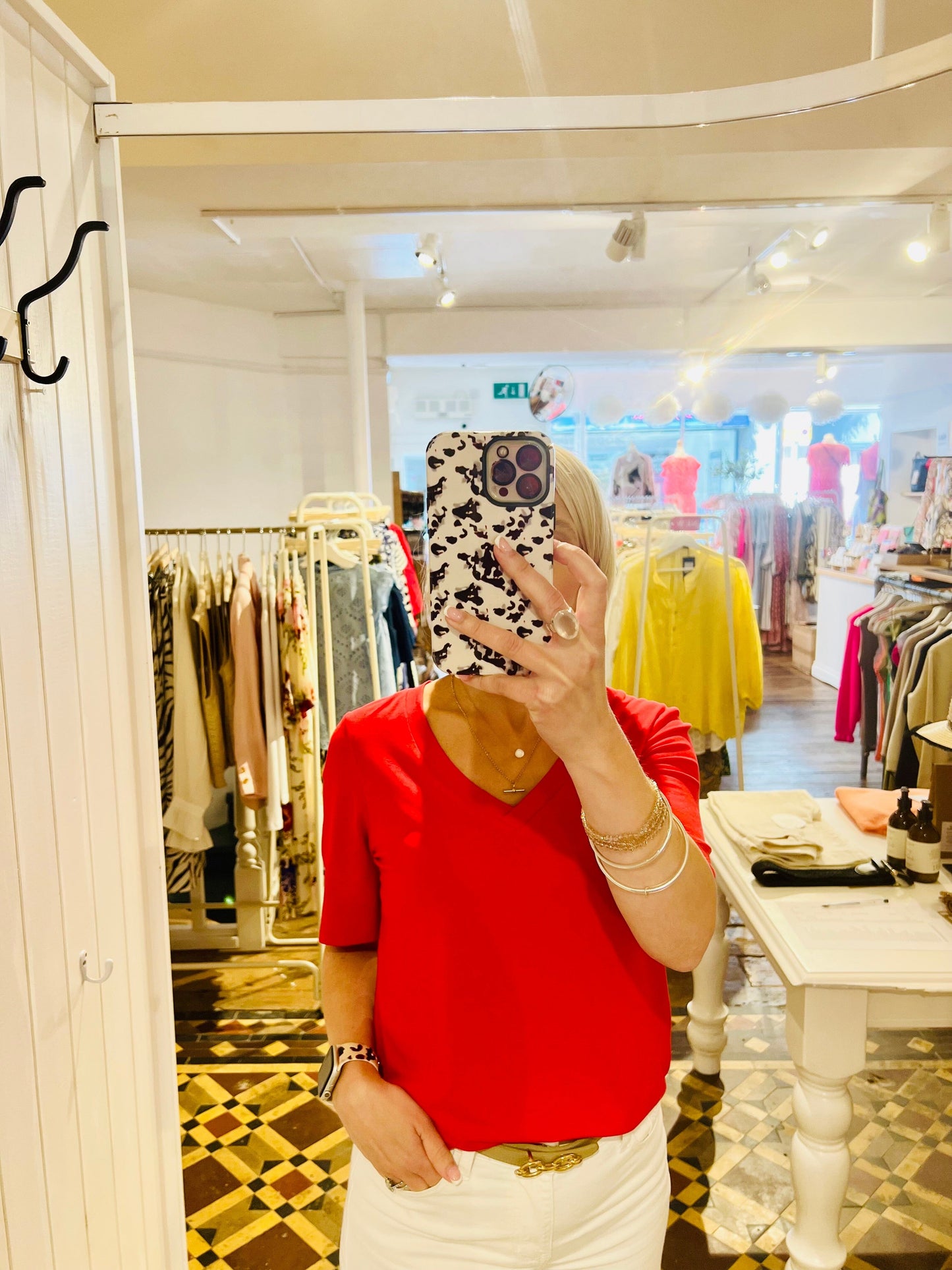 Rita T Shirt | Chinese Red Shirts & Tops Aware