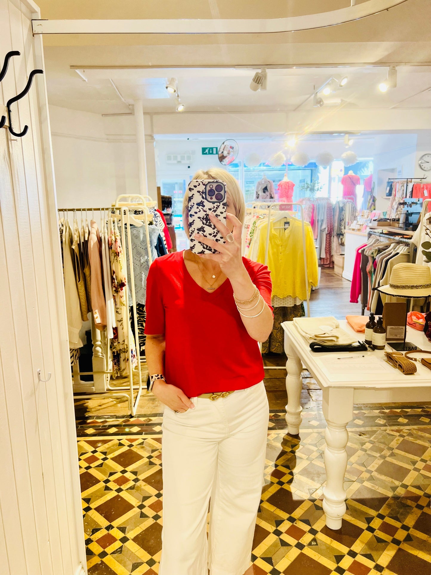 Rita T Shirt | Chinese Red Shirts & Tops Aware