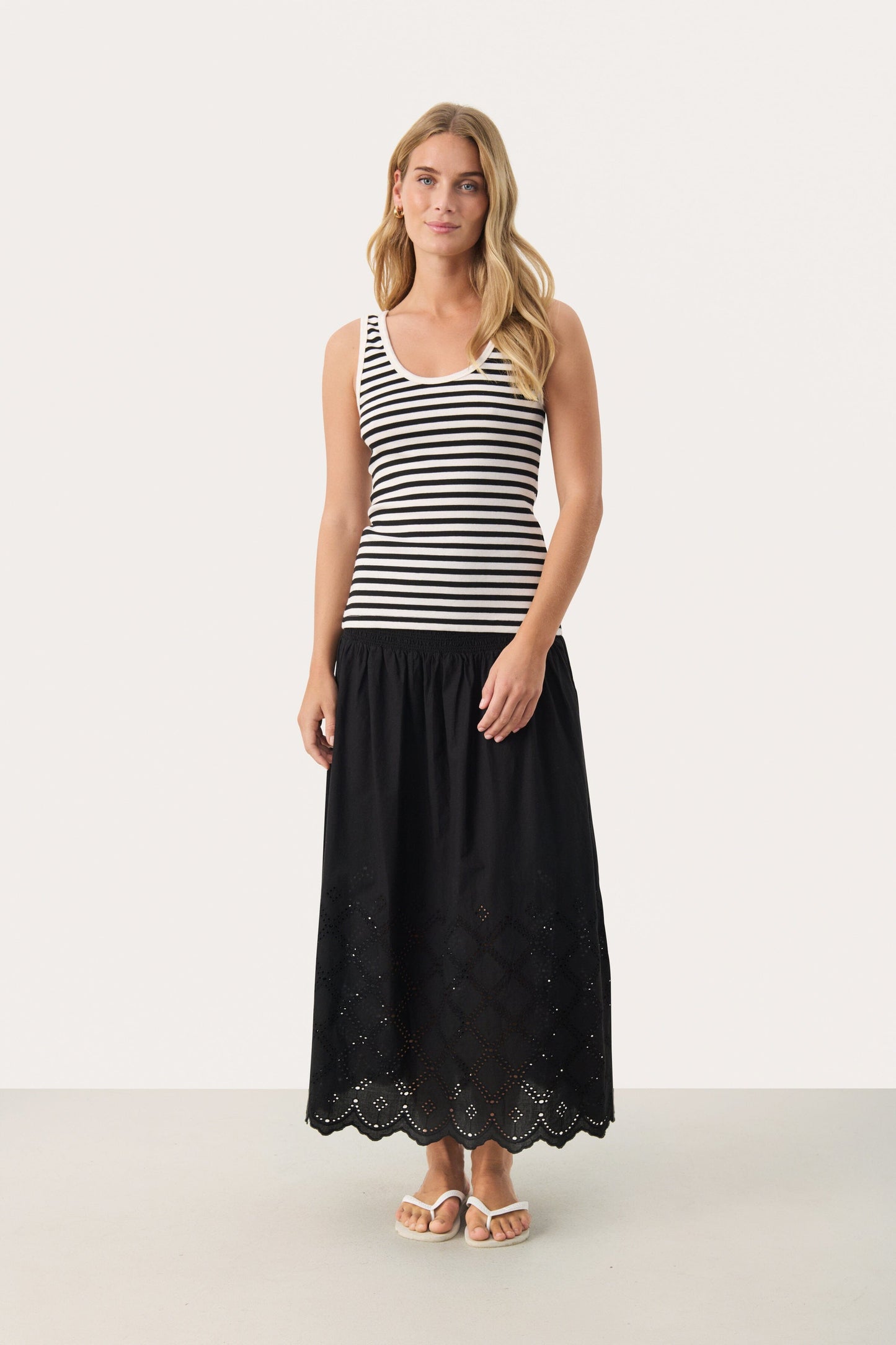 Roselyn Vest | Black Stripe Shirts & Tops Part Two