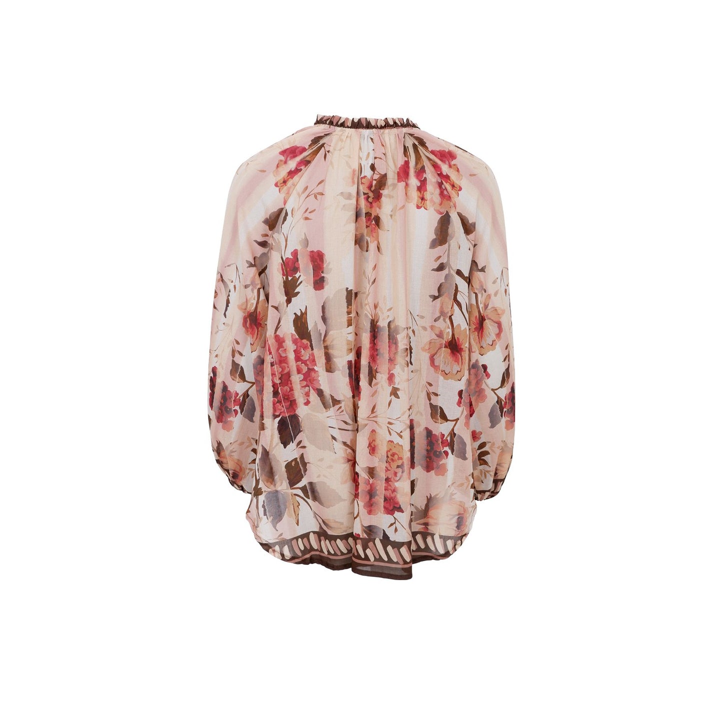 Rosewood Blouse | Creme Rose Blouse Black Colour