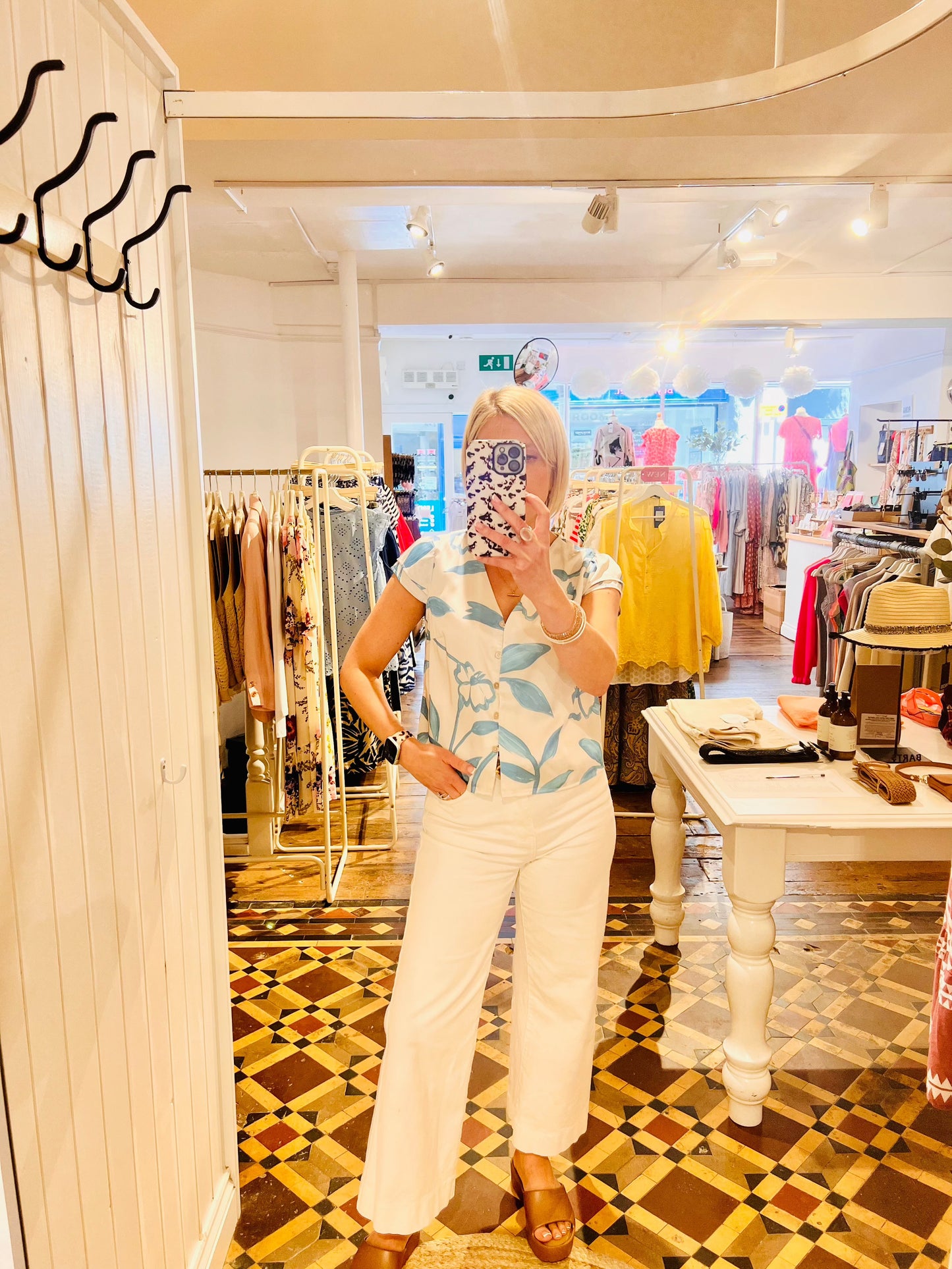 Rubie Top | Birch/Naya Print Shirts & Tops Aware