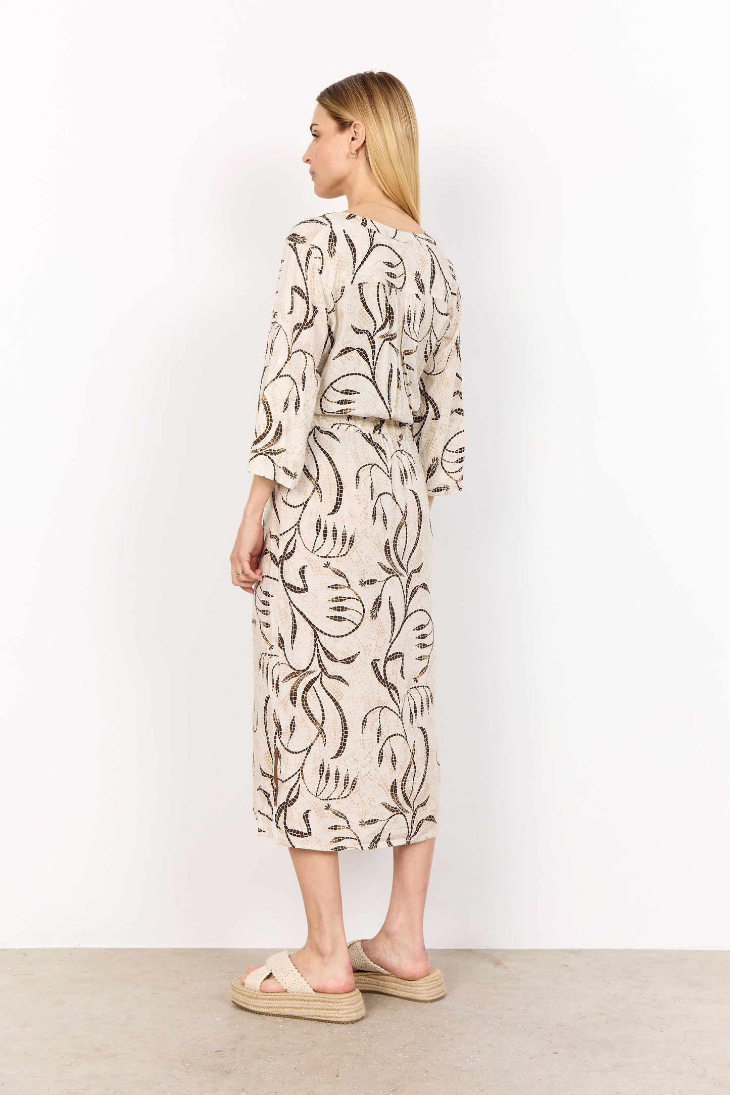 Sabira Dress | Sand Combi Dress Soya Concept