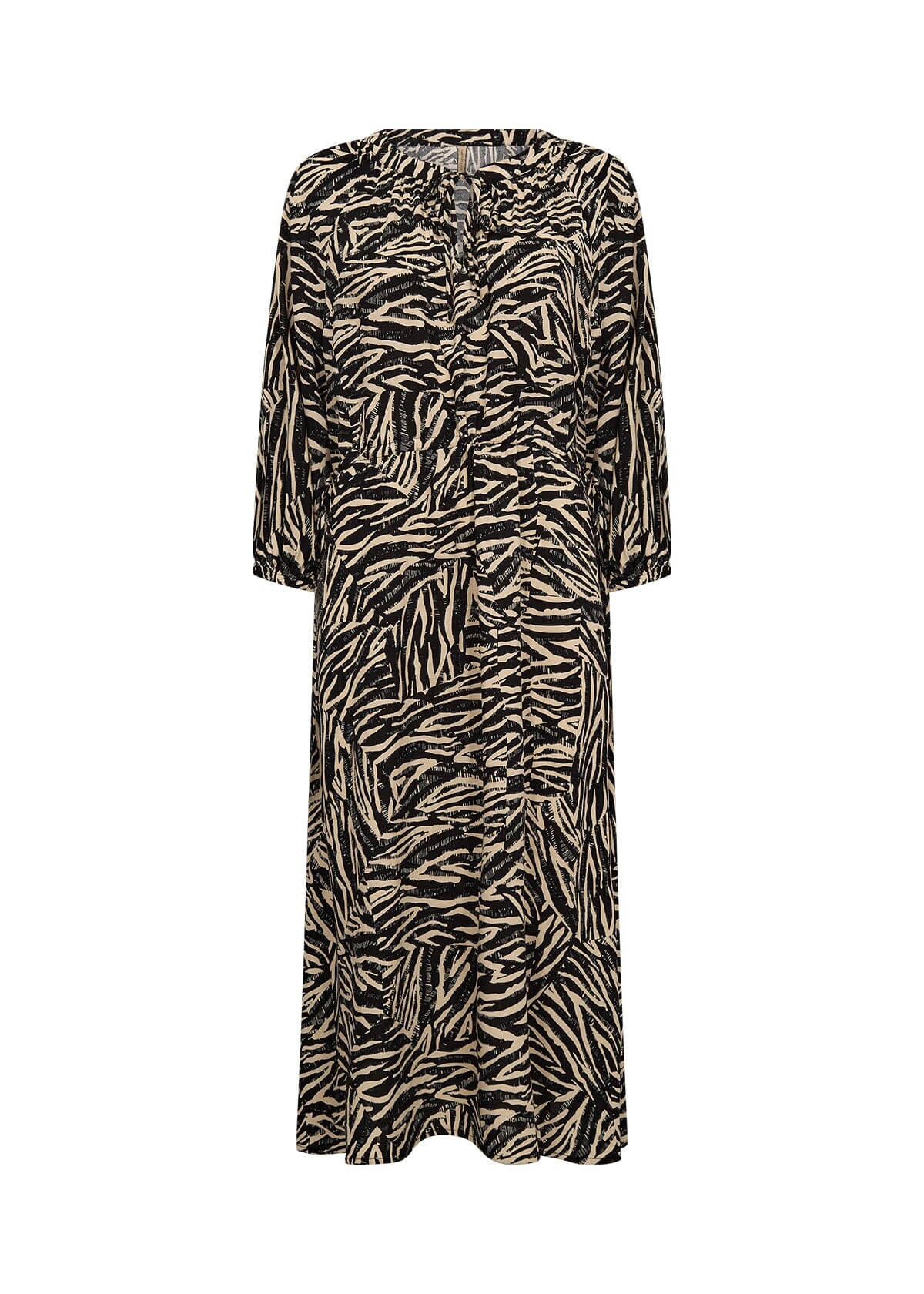 Sade Dress | Black Combi Dress Soya Concept