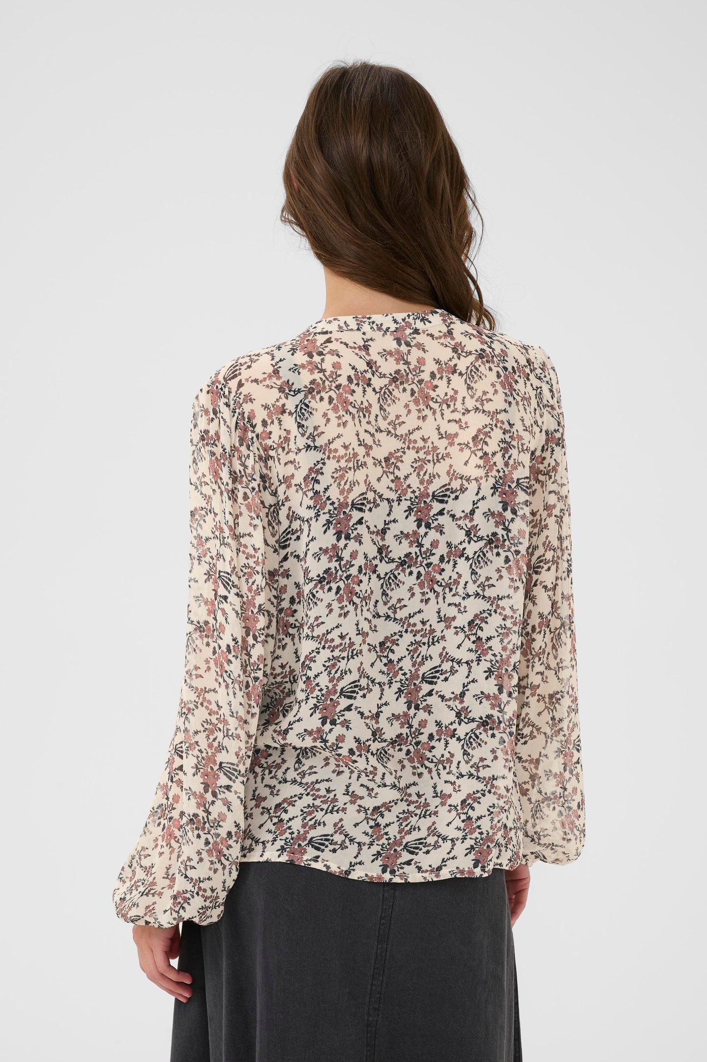 Sandi Blouse | Whitecap Grey Floral Blouse Part Two