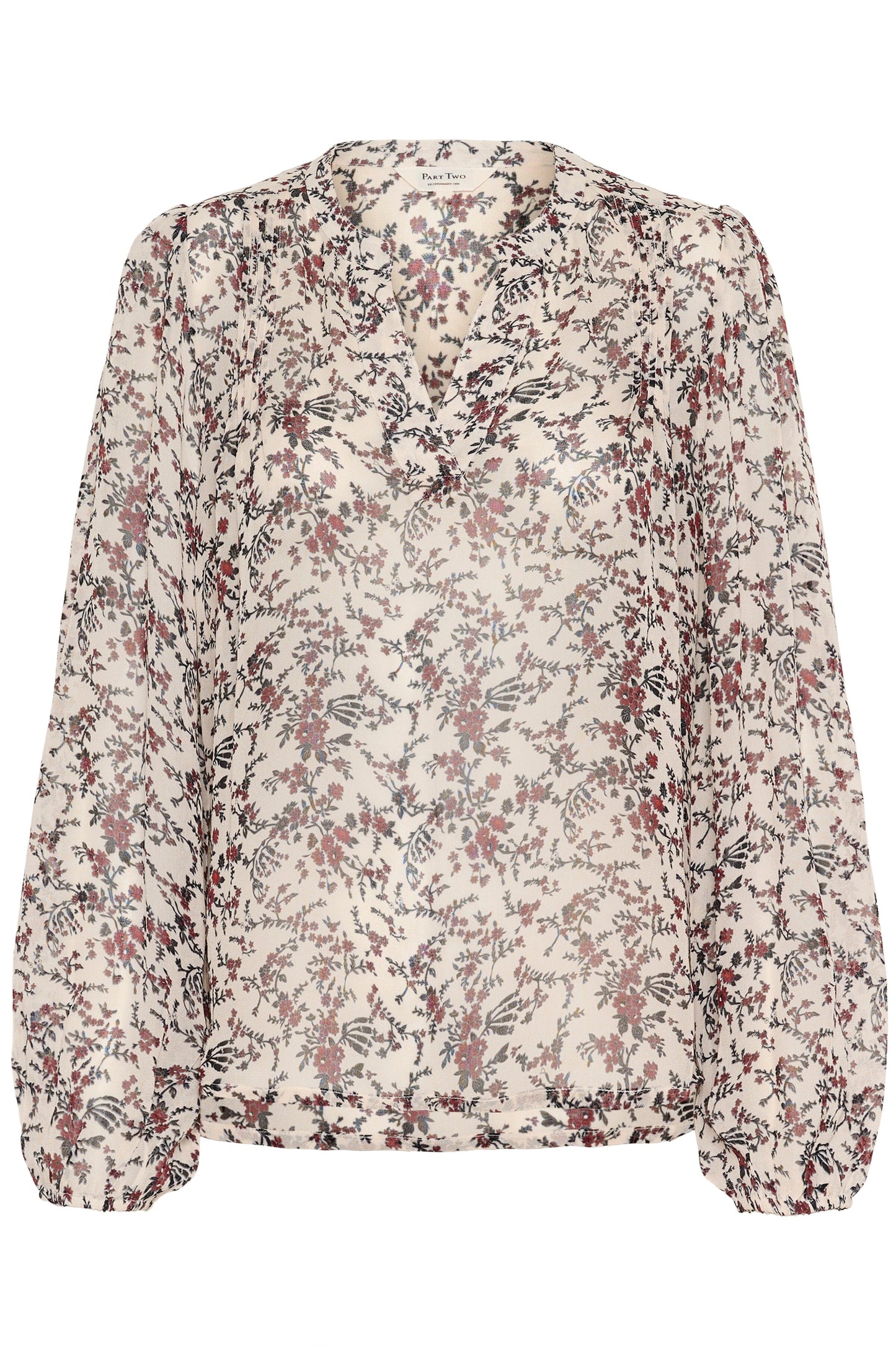 Sandi Blouse | Whitecap Grey Floral Blouse Part Two