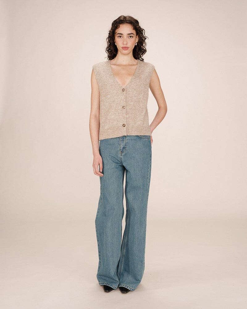 Santa Top | Beige Blouse Grace and Mila