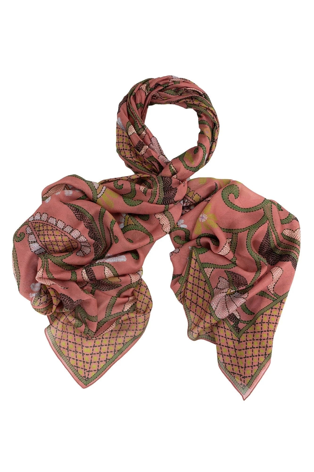 Scarf | Giant Kantha | Dusk Scarves One Hundred Stars