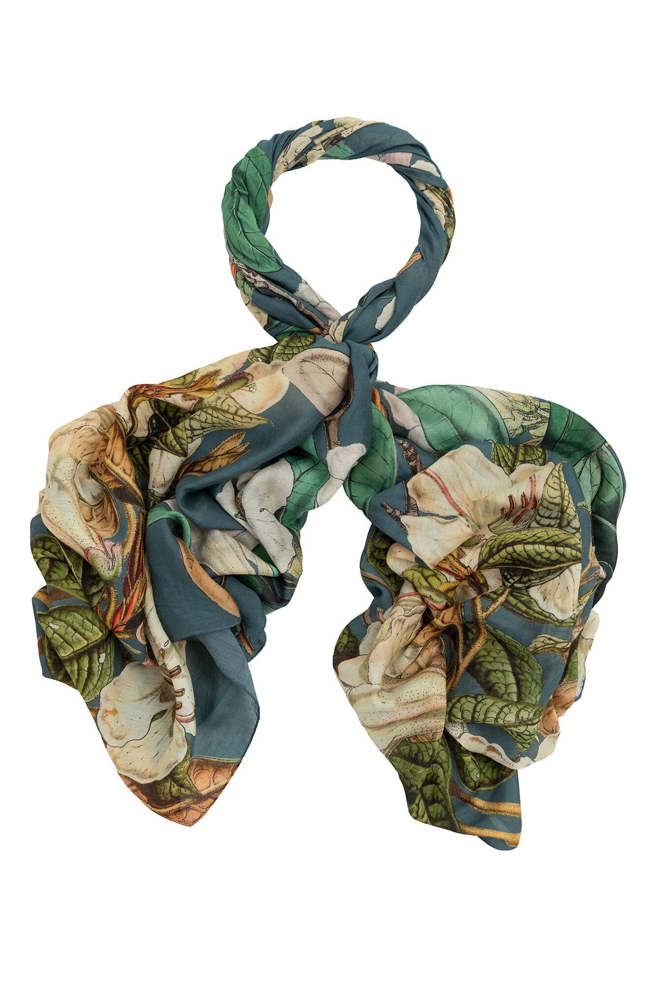 Scarf | Rhodoleia | Blue Scarves One Hundred Stars