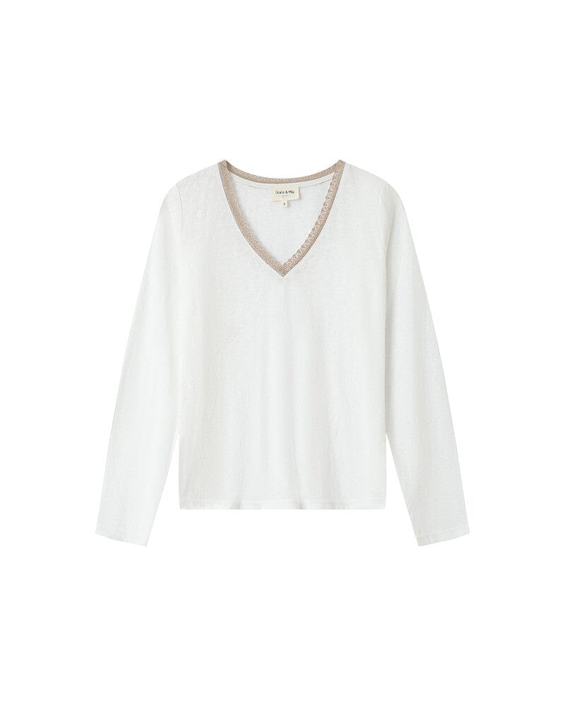Selton Top | Ivory Blouse Grace and Mila