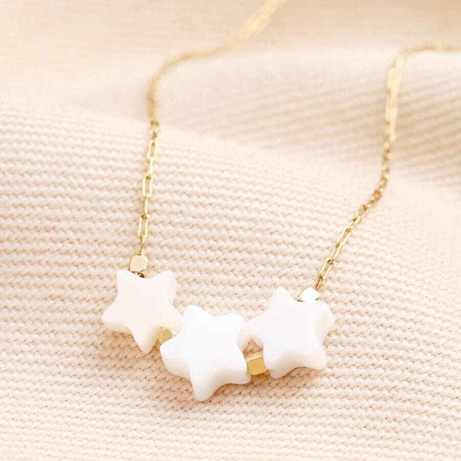 Shooting Stars Pendant Necklace | Gold Necklace Lisa Angel
