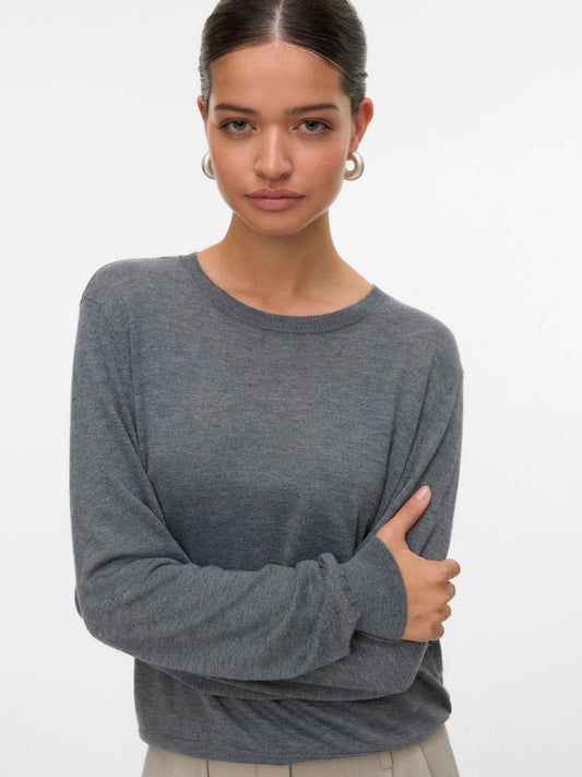 Sidse Knit | Medium Grey Shirts & Tops Aware