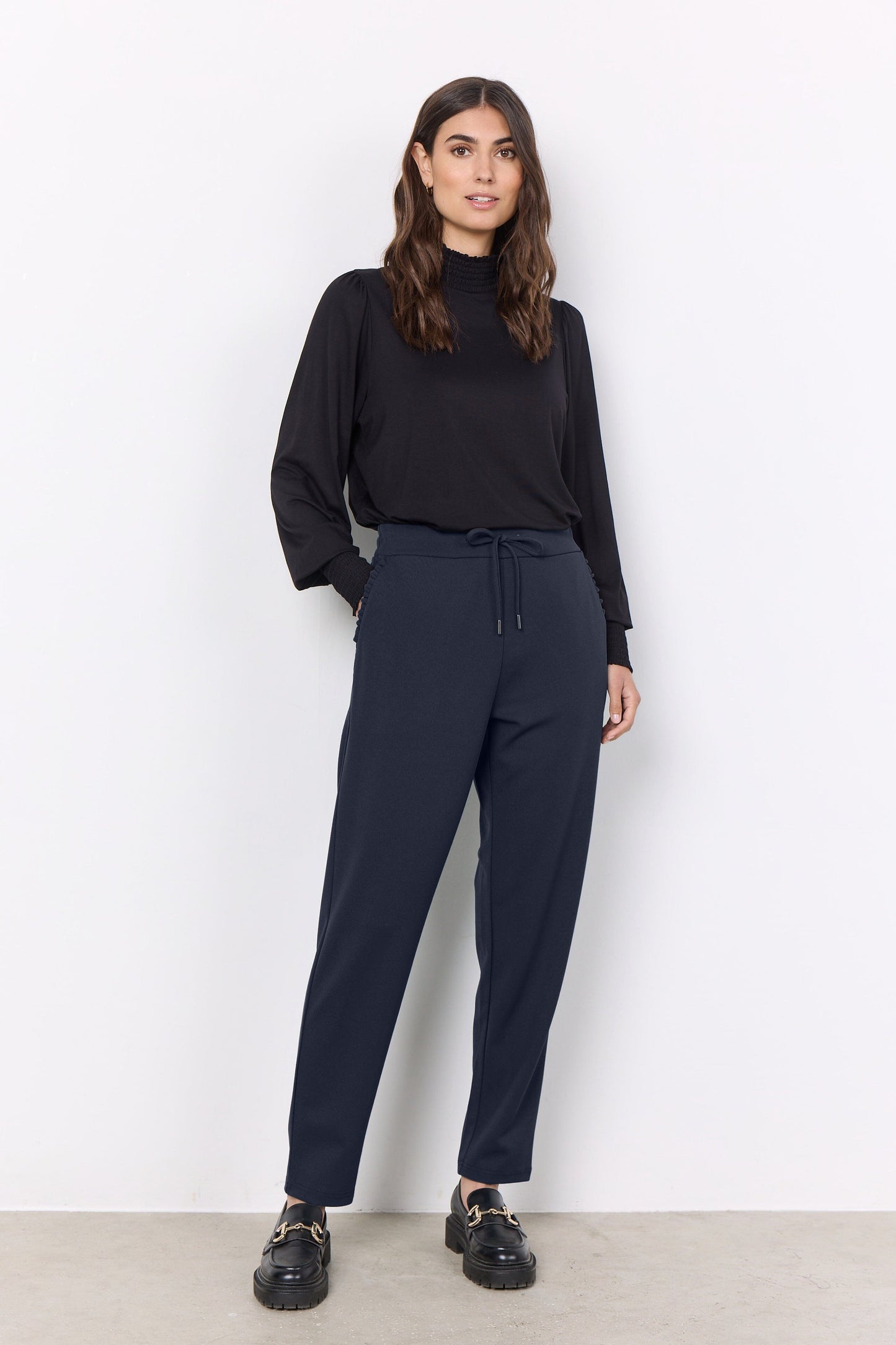 Siham Pants | Navy Pants Soya Concept
