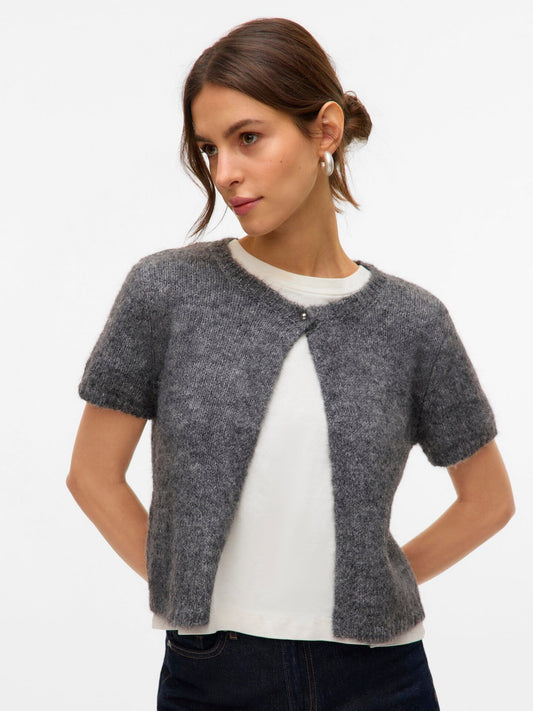 Silja Cardigan | Medium Grey Knitwear Aware
