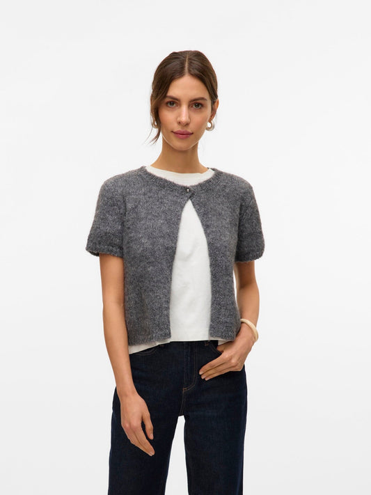 Silja Cardigan | Medium Grey Knitwear Aware