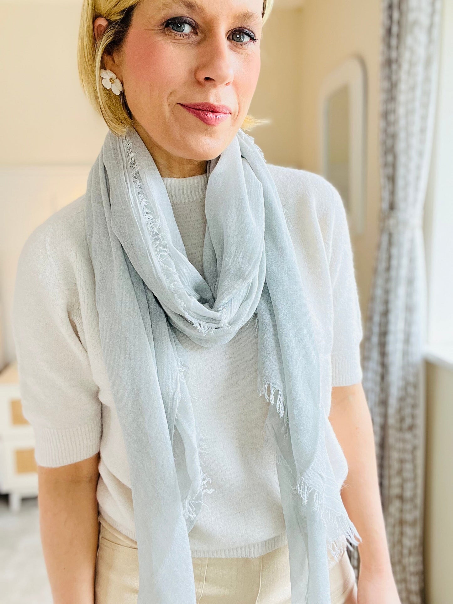 Sophie Scarf | Multiple Colours Scarf French Edit Pale Grey