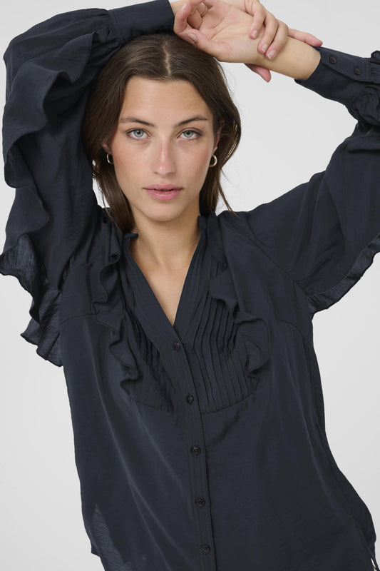 Stefani Blouse | Dark Navy Blouse Part Two