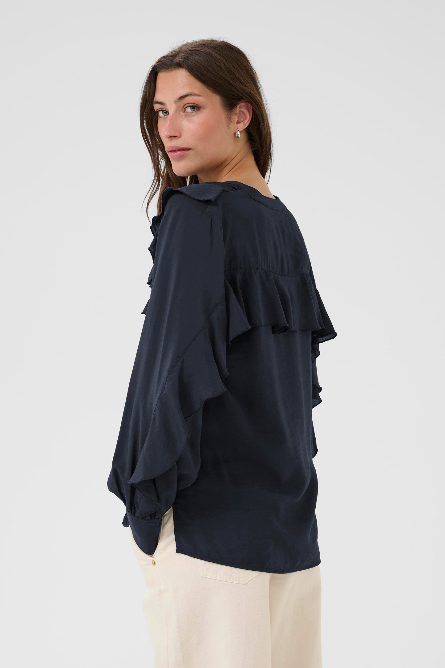 Stefani Blouse | Dark Navy Blouse Part Two