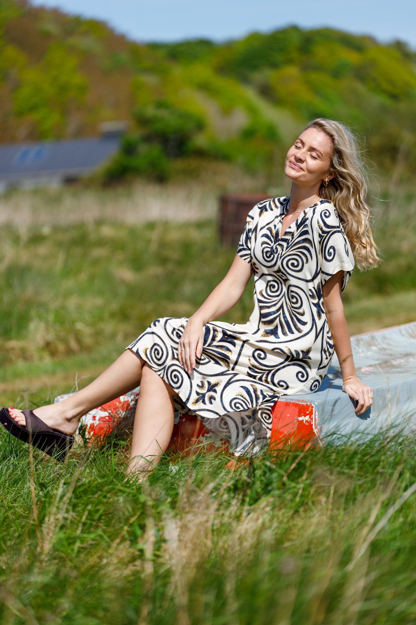 Stella Dress | Malaka White Dresses Black Colour