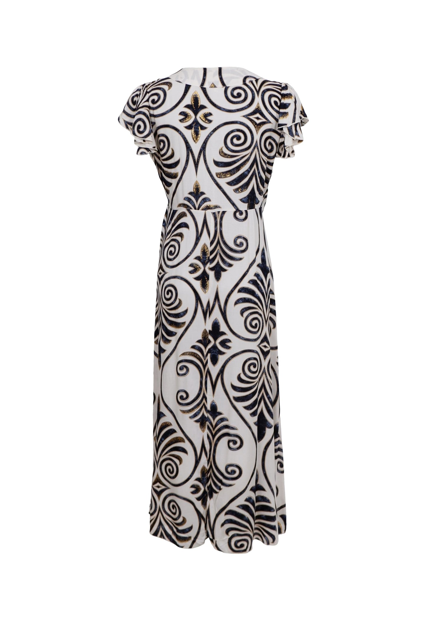 Stella Wrap Dress | Malaka White Dresses Black Colour