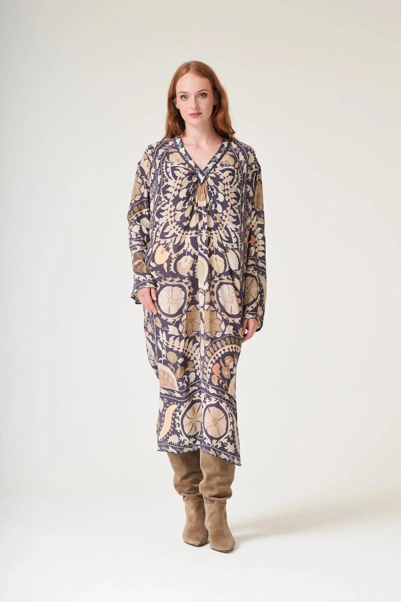 Susani Midi Dress | Charcoal Dress One Hundred Stars