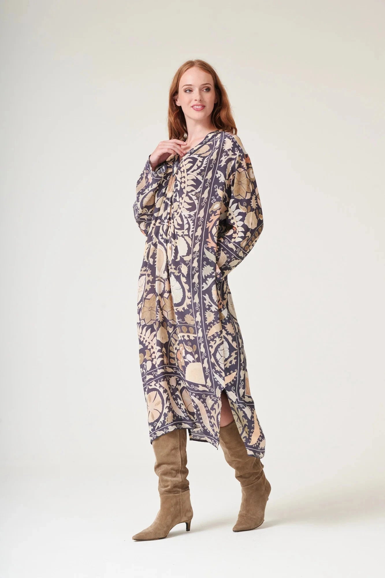 Susani Midi Dress | Charcoal Dress One Hundred Stars