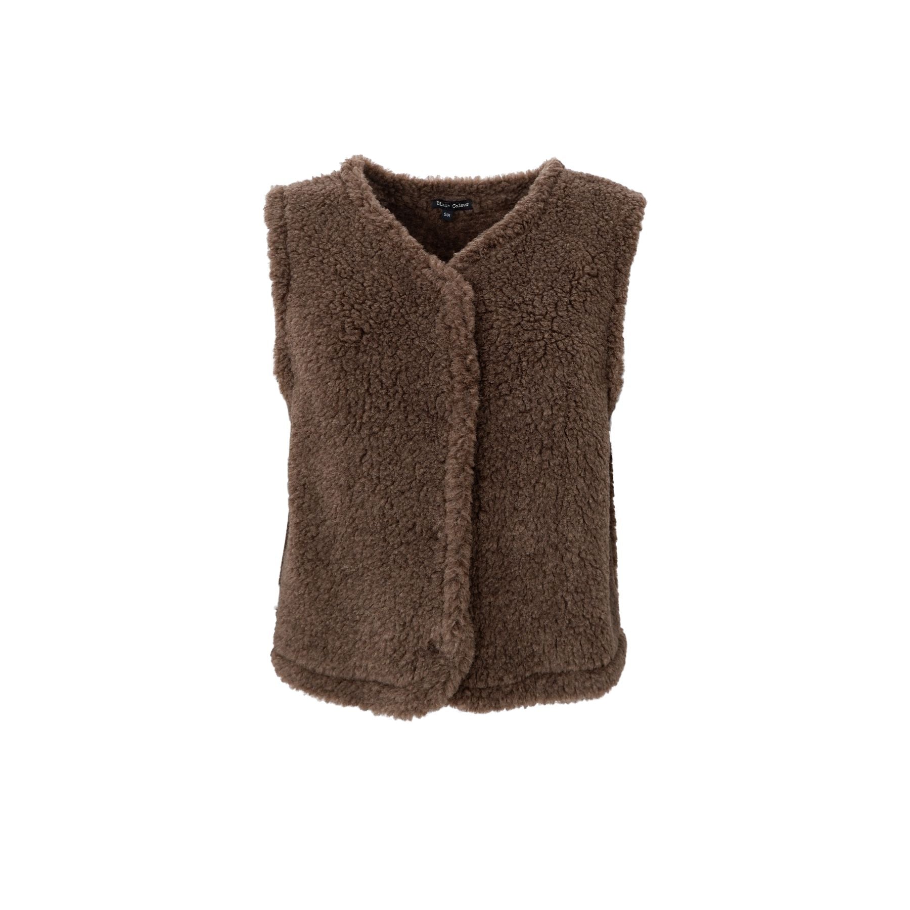 Teddy Vest | Taupe Gilet Black Colour