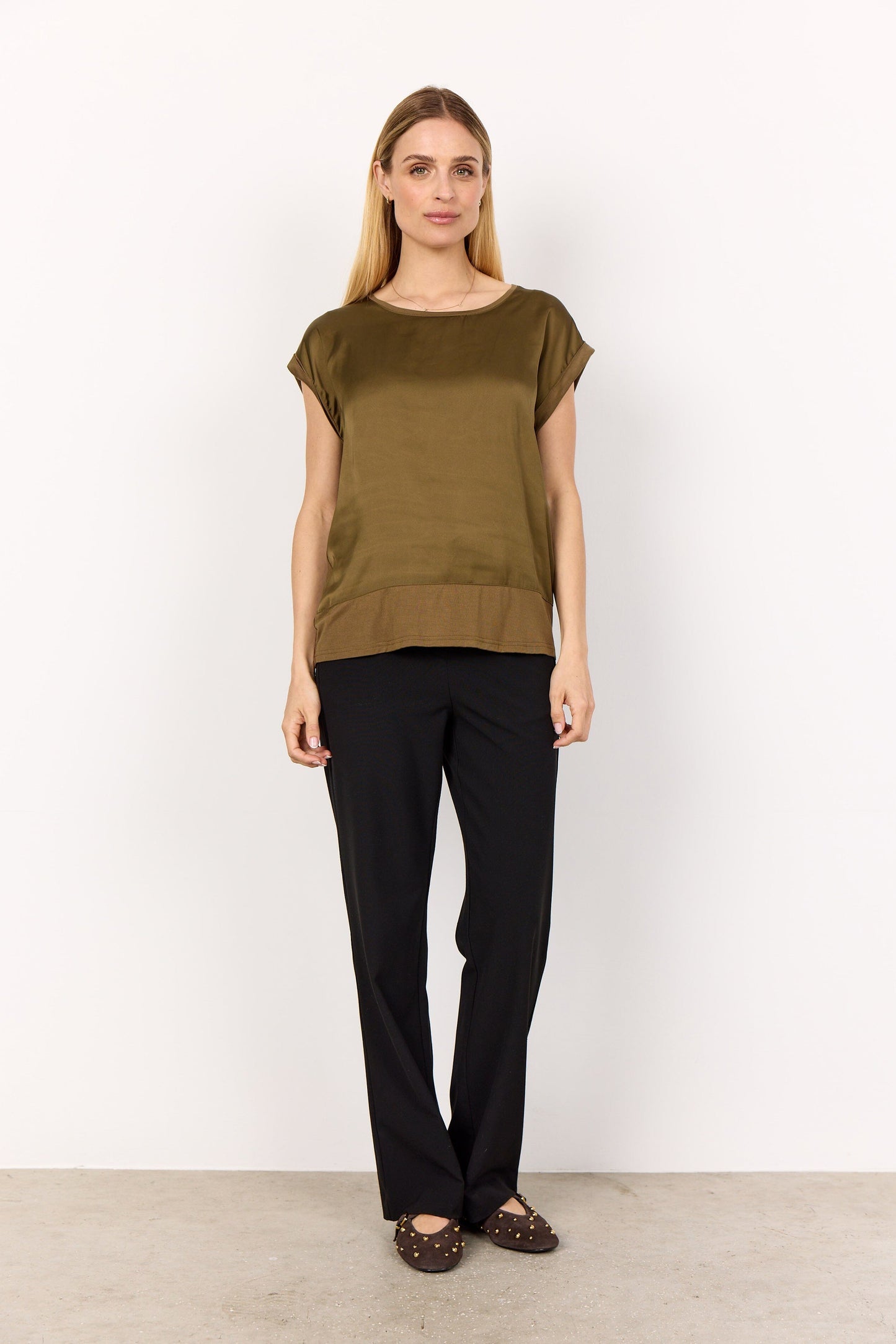 Thilde Top | Misty Olive Blouse Soya Concept