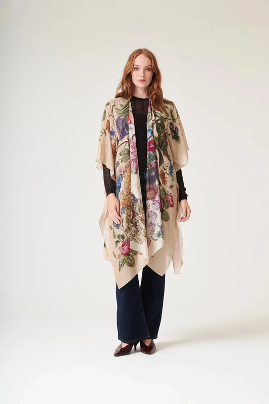 Throwover | Primula | Stone Casual Kimonos One Hundred Stars