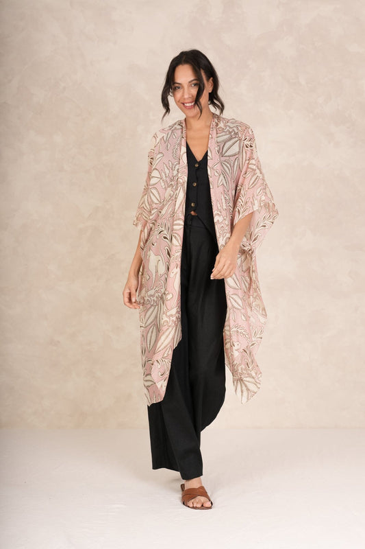 Throwover | Sphinx | Plaster Pink Casual Kimonos One Hundred Stars