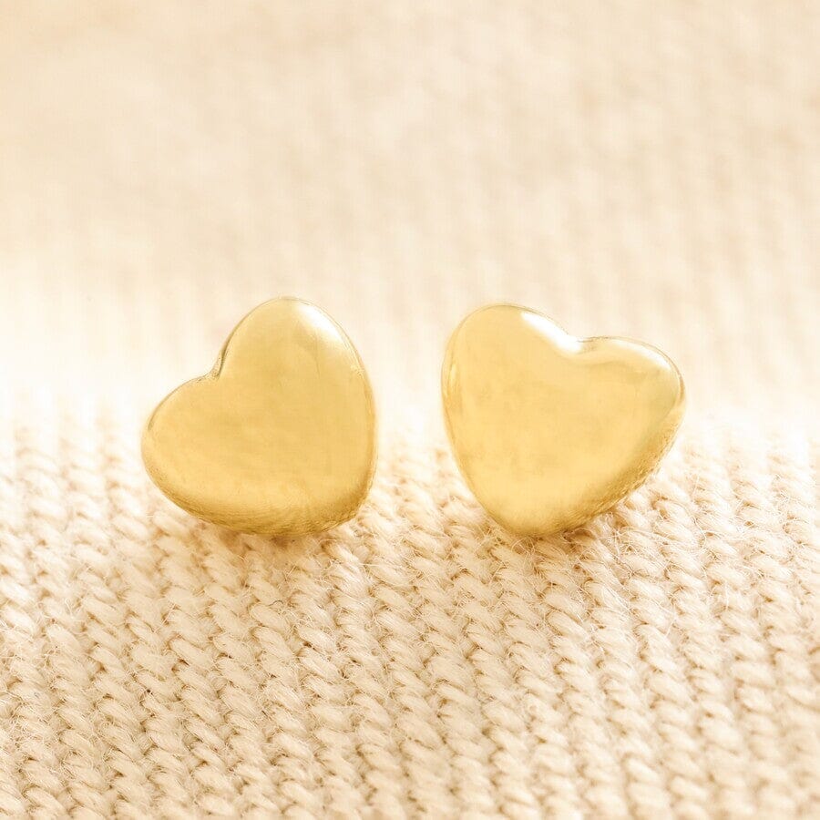 Tiny Heart Studs | Gold Earrings Lisa Angel