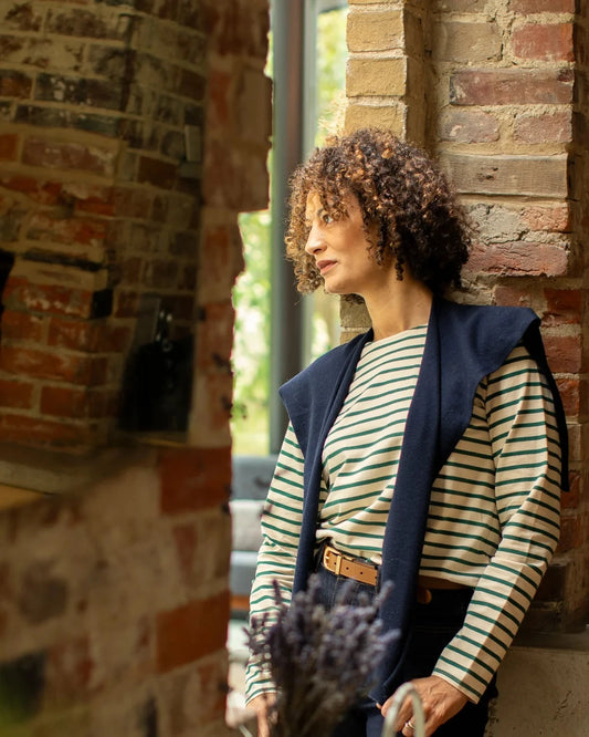 Tori Shrug | Dark Navy Scarves Chalk