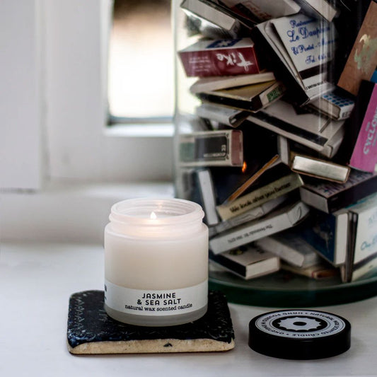 Travel Candle | Jasmine & Sea Salt Candle Brownstone London