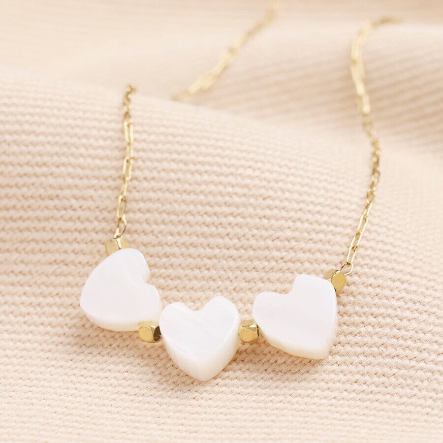 Triple Heart Pendant Necklace | Gold Necklace Lisa Angel