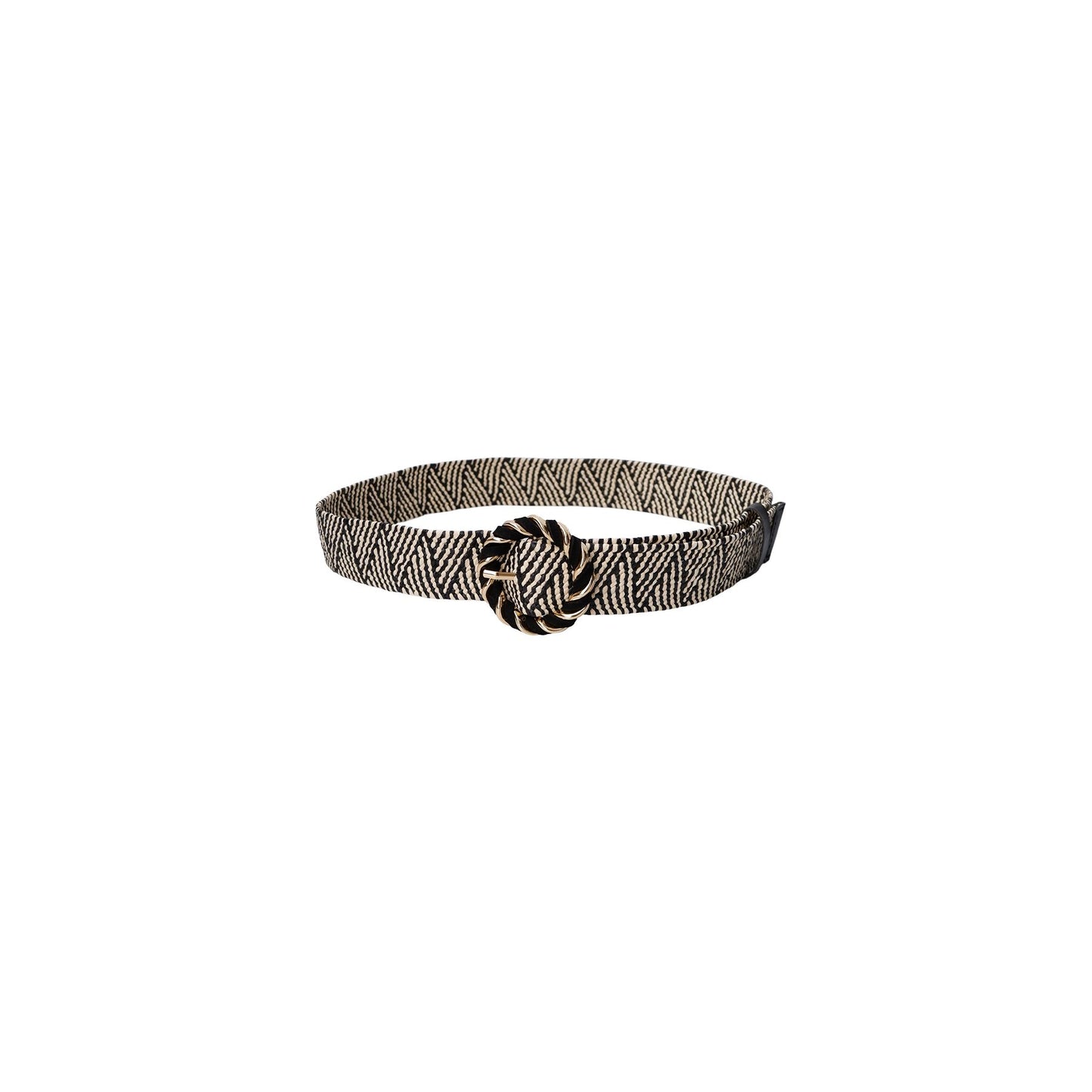 Twist Jute Belt | Black Belt Black Colour