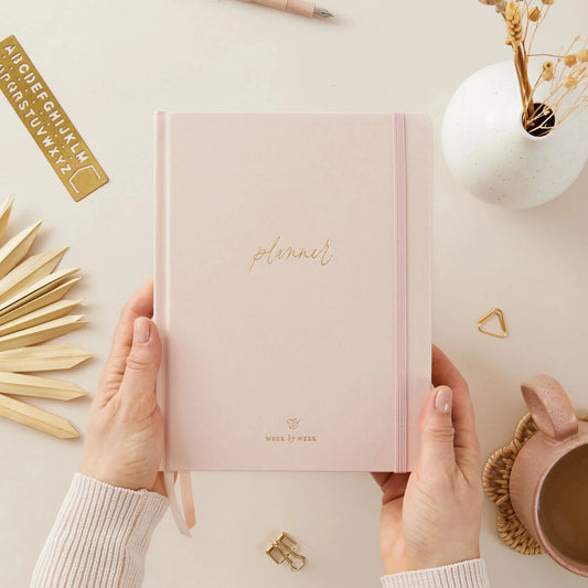 Undated Weekly Planner | Blush Stationery Blush and Gold