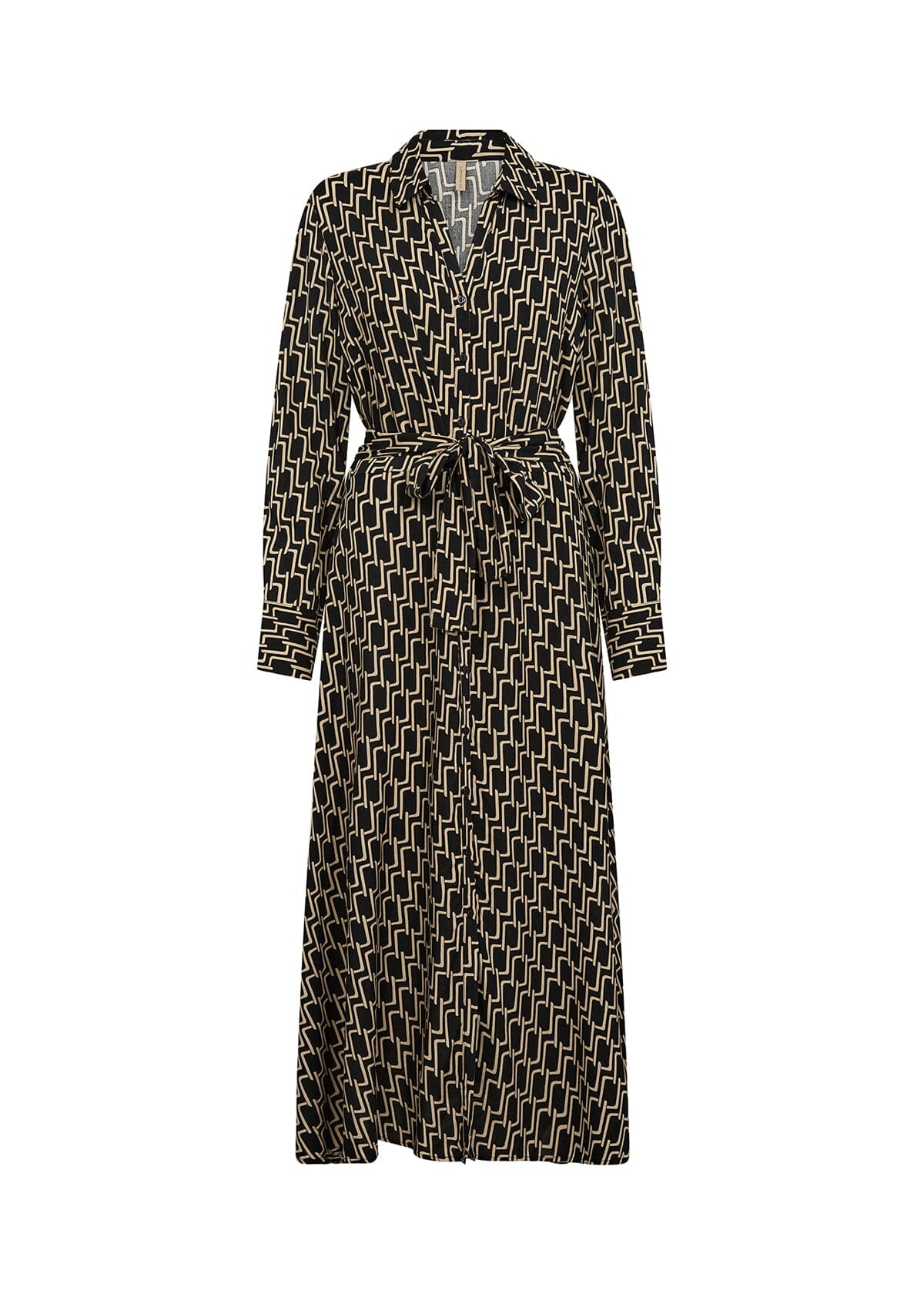Varla Dress | Black Combi Dress Soya Concept