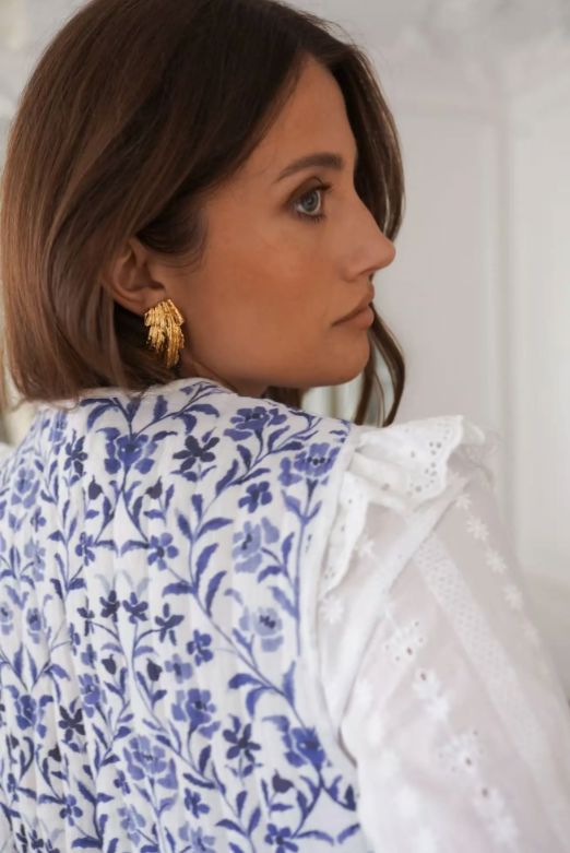 Veena Gilet | Blue Blouse Parisienne Collection